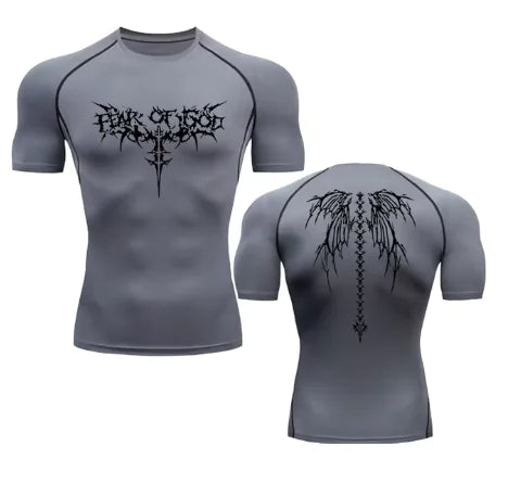 Munrozu Print Compression Shirt