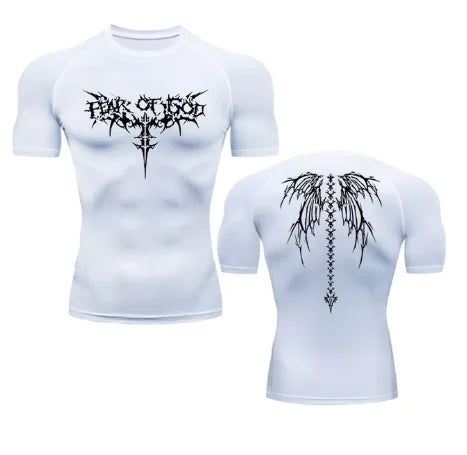 Munrozu Print Compression Shirt