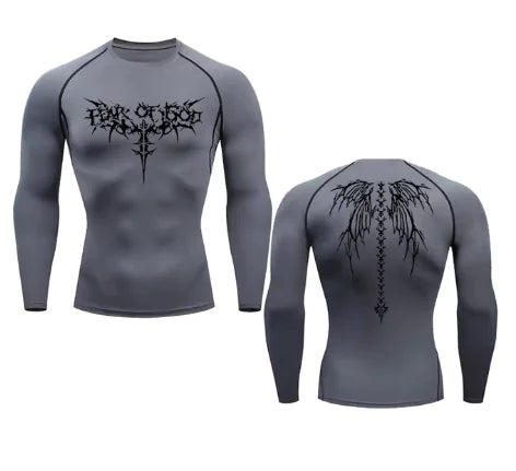 Munrozu Print Compression Shirt