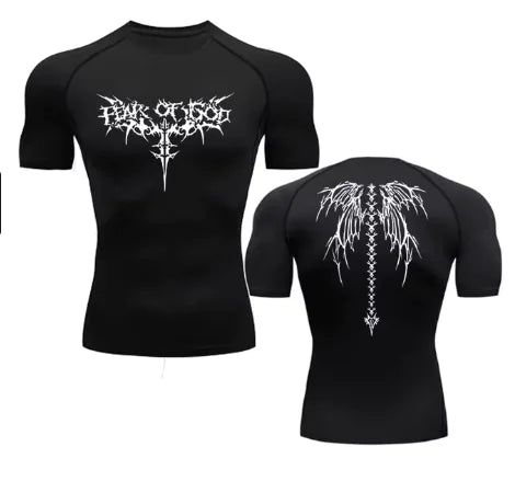 Munrozu Print Compression Shirt