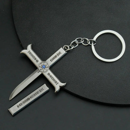 Dracule Mihawk Cross Sword Necklace