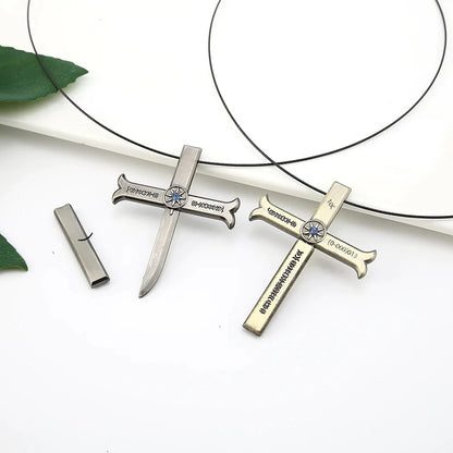 Dracule Mihawk Cross Sword Necklace