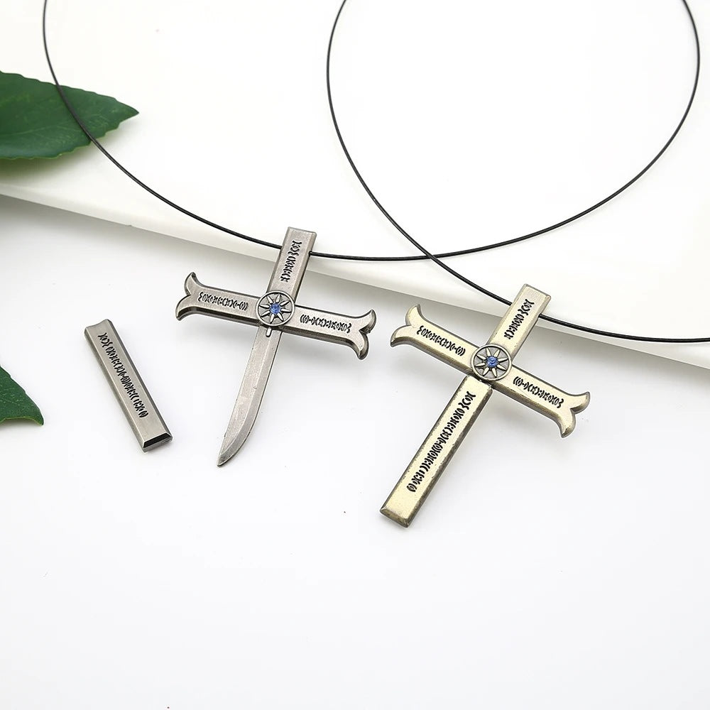 Dracule Mihawk Cross Sword Necklace