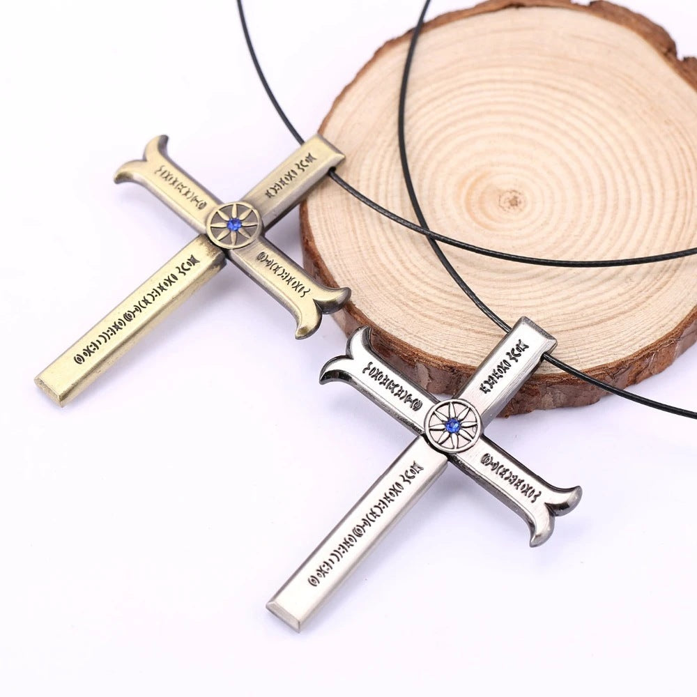 Dracule Mihawk Cross Sword Necklace