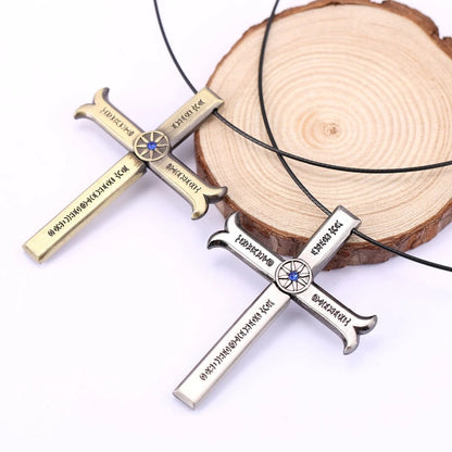 Dracule Mihawk Cross Sword Necklace