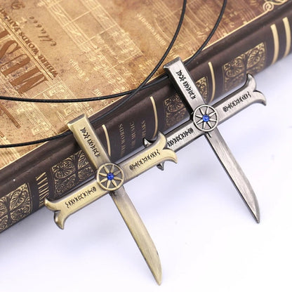 Dracule Mihawk Cross Sword Necklace