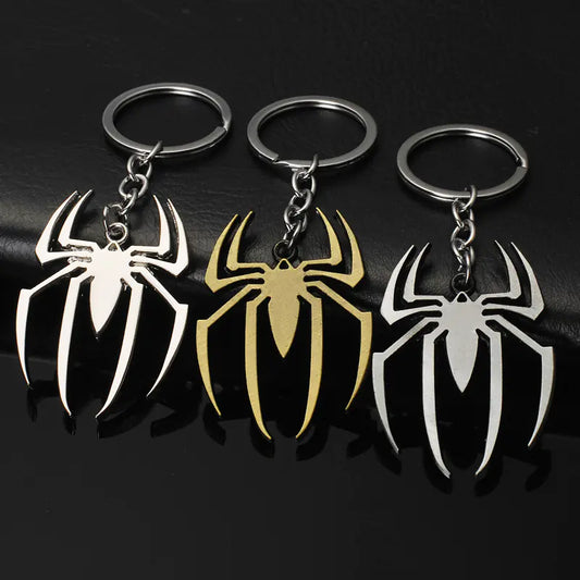 Spider Metal Keychain
