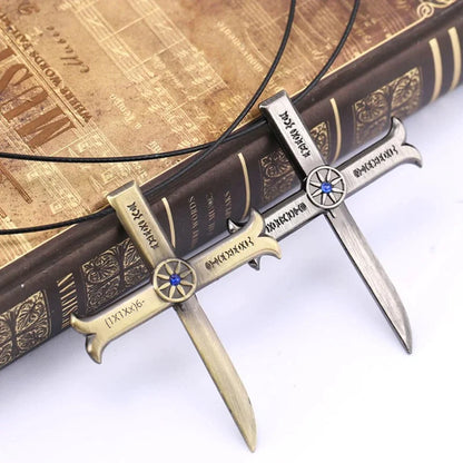 Dracule Mihawk Cross Sword Necklace