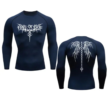 Munrozu Print Compression Shirt