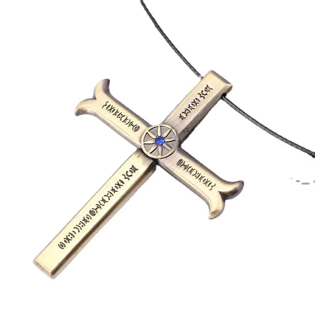 Dracule Mihawk Cross Sword Necklace