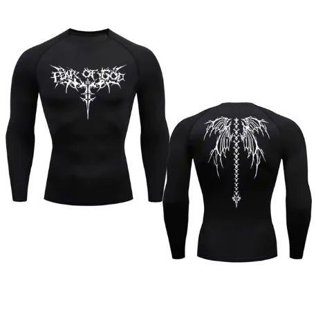 Munrozu Print Compression Shirt